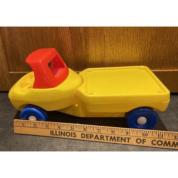 Little Tikes Toddle Tots Red Yellow Change Around Truck Vintage Toy - Picture 7 of 9